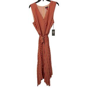 Vince Camuto Apricot Scarf Dress Size 16  Spring Safari Sleeveless 7240 NWT